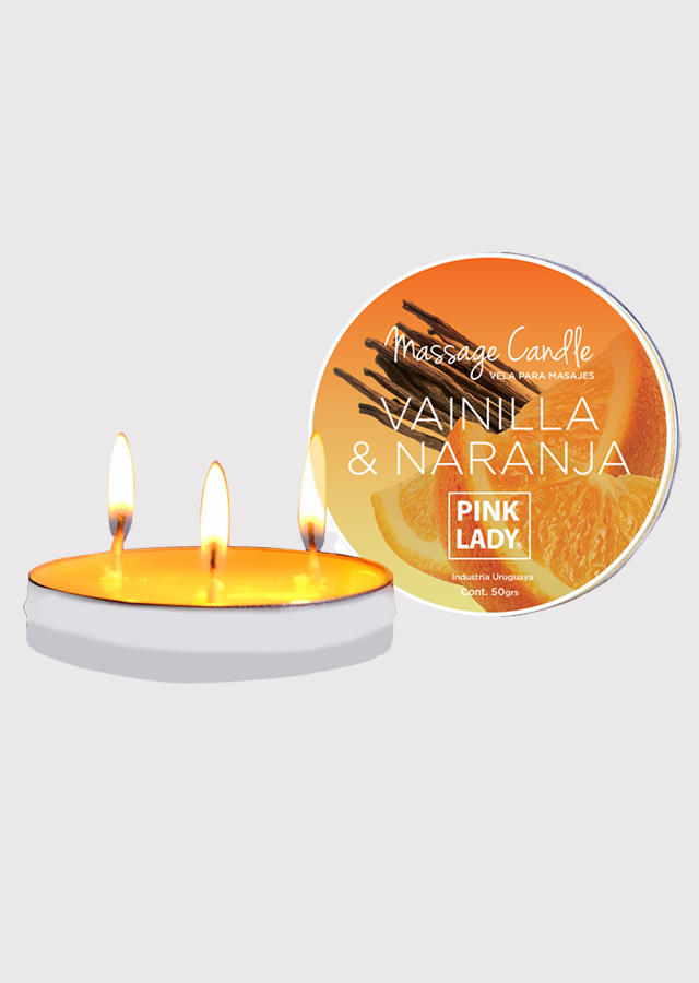 Vela para masajes - Fragancia Naranja y Vainilla
