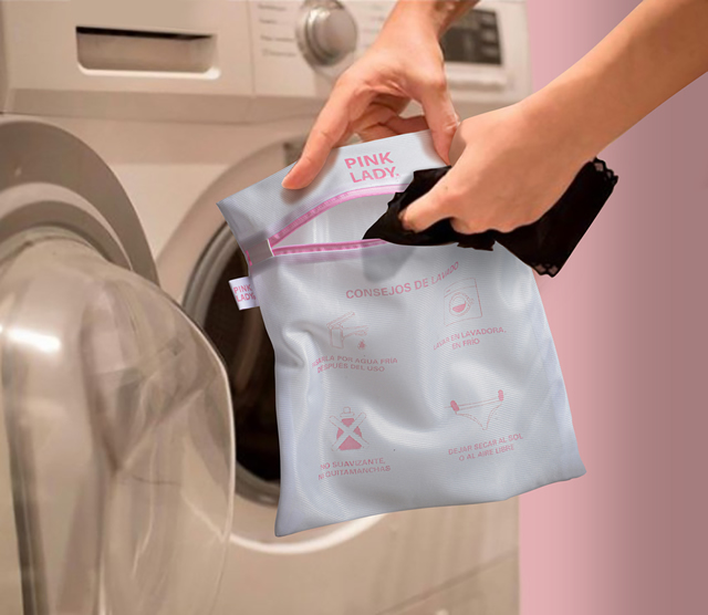 Bolsita para lavado de ropa interior en lavarropas